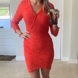 NWOT Guess Fitted Lace Dress